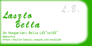 laszlo bella business card